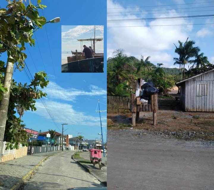 Diferenças de coleta de lixo entre bairros de Itapoá - SC